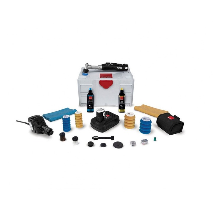 Set Deluxe Masina Polish Rupes iBrid Nano Polisher, Long Neck