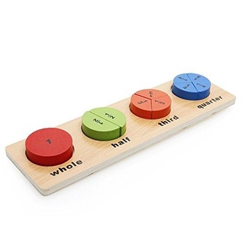Puzzle Montessori, Partile unui Intreg cu 4 reprezentari, WD9517-B RCO® Puzzle Montessori, Partile unui Intreg cu 4 reprezentari, WD9517-B RCO®