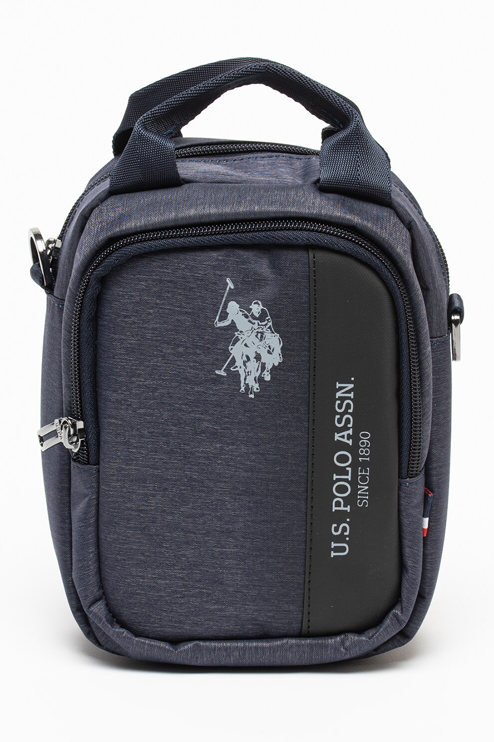 U.S. Polo Assn., Geanta crossbody, Albastru melange