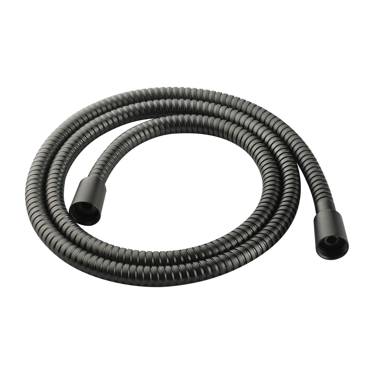 Furtun dus OMNIRES, finisaj Grafit, 150 cm, otel inoxidabil, interblocare