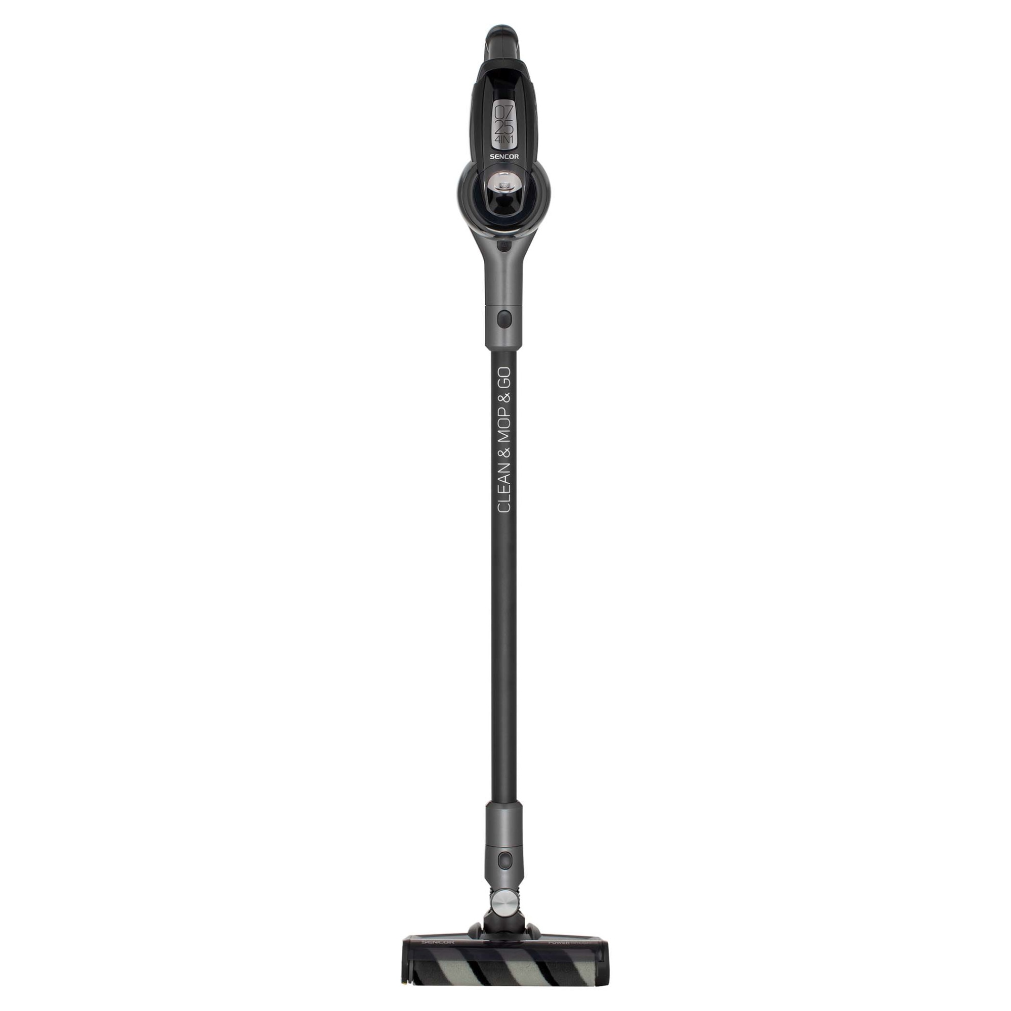 Aspirator vertical, Sencor, Wireless, 4 in 1, 400 W, Iluminare LED, Negru
