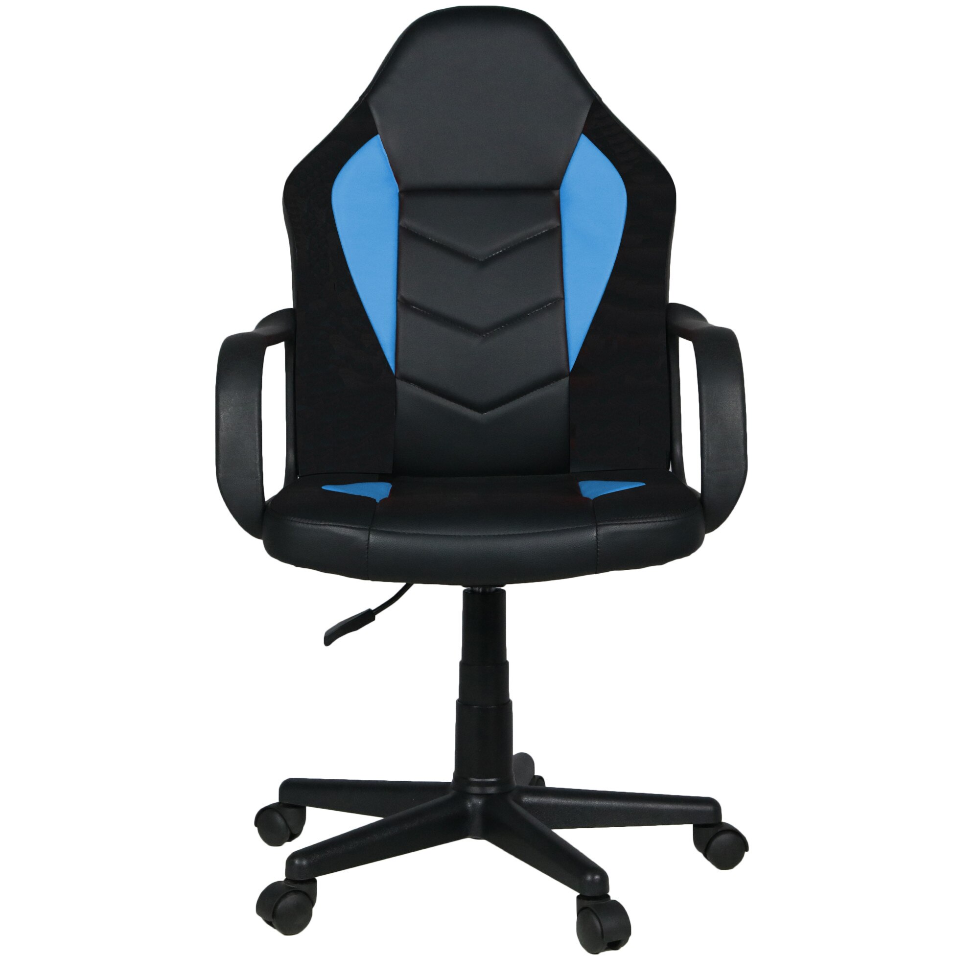 Scaun gaming/birou, rotativ, 54 x 59 x 90-102 cm, Grunberg QZYL09 (negru/albastru)