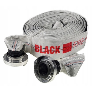 Furtun Tip Pompieri 2 Toli 20m Black 8Bari Furtun Tip Pompieri 2 Toli 20m Black 8Bari