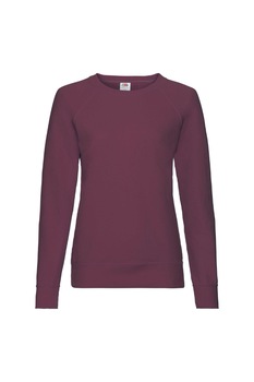 Bluza dama Fruit of the Loom, Bumbac/Poliester, Burgundy, Burgundy Bluza dama Fruit of the Loom, Bumbac/Poliester, Burgundy, Burgundy