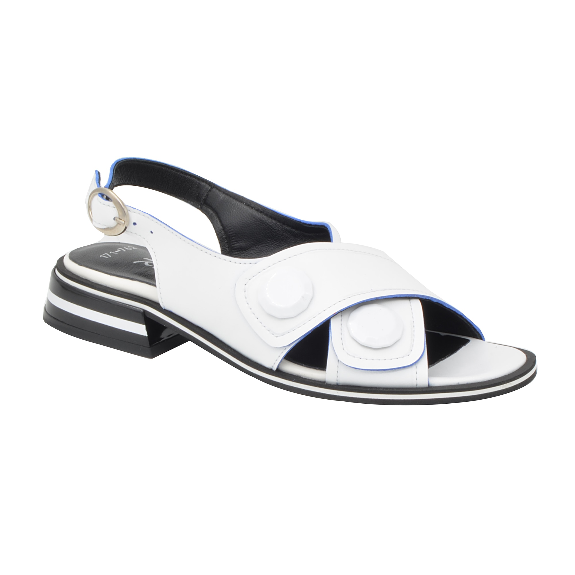 Sandale dama Rinascenti, 171-762, Alb/Albastru