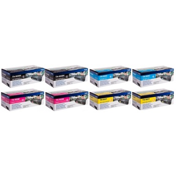 Pachet Cartus toner Brother Original 2x TN900BK Negru 2x TN900C Cyan 2x TN900M Magenta 2x TN900Y Galben 48000 pagini Pachet Cartus toner Brother Original 2x TN900BK Negru 2x TN900C Cyan 2x TN900M Magenta 2x TN900Y Galben 48000 pagini