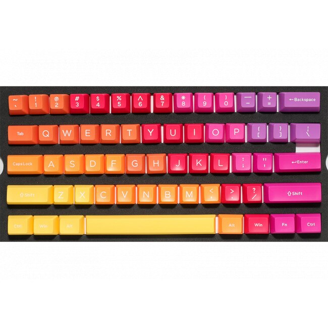 Set taste pentru tastatura mecanica Ducky Afterglow 108-Keycap Set ABS Double-Shot US Layout