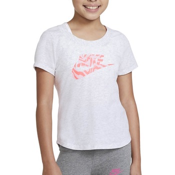 Tricou Nike Sportswear JR DC7347-051, Fete, Alb Tricou Nike Sportswear JR DC7347-051, Fete, Alb