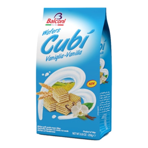 Napolitane Balconi cubi vanilie 250g