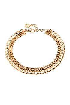 Loisir by Oxette, Bratara placata cu aur de 14K, Auriu Loisir by Oxette, Bratara placata cu aur de 14K, Auriu