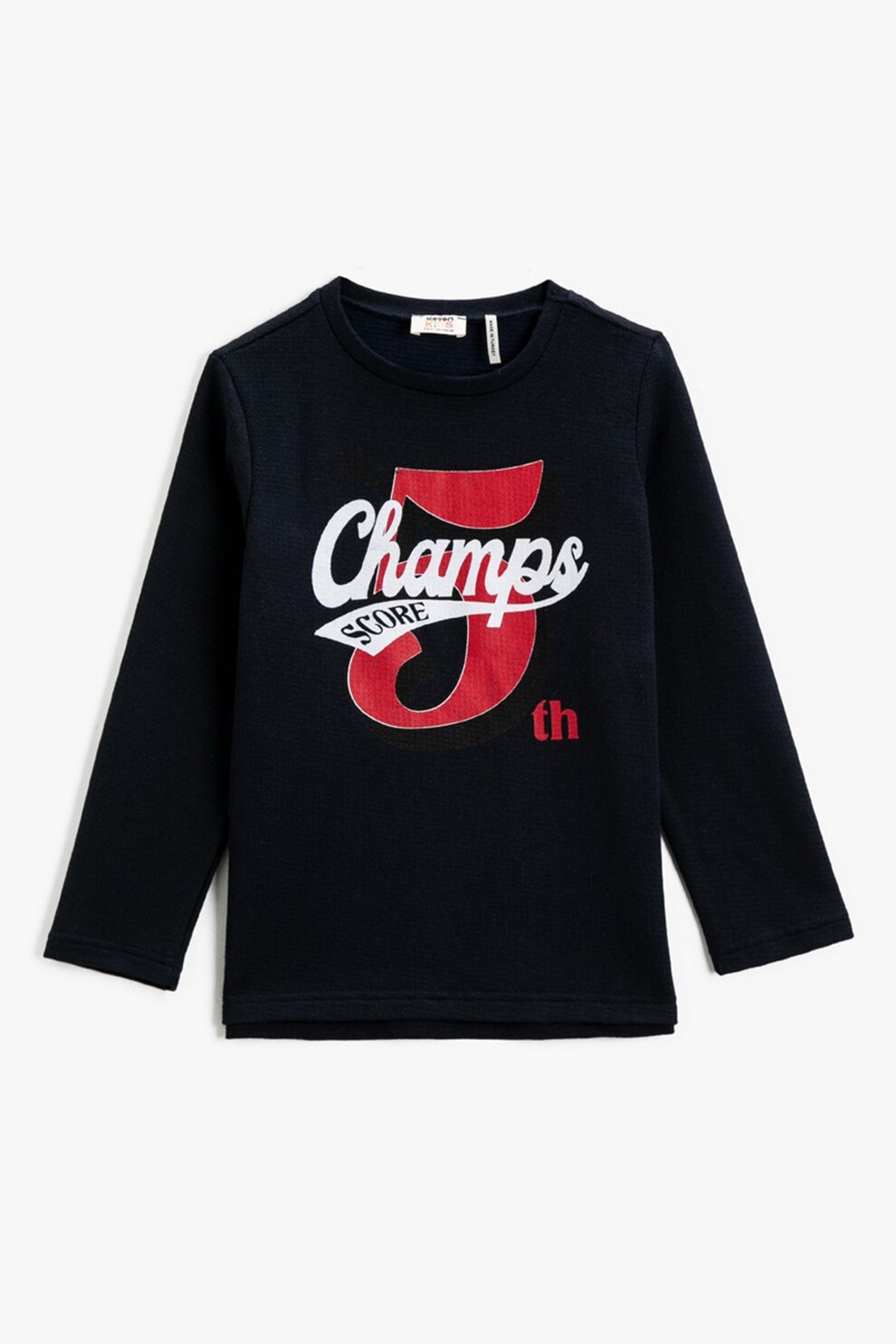 KOTON, Bluza cu imprimeu grafic, Negru