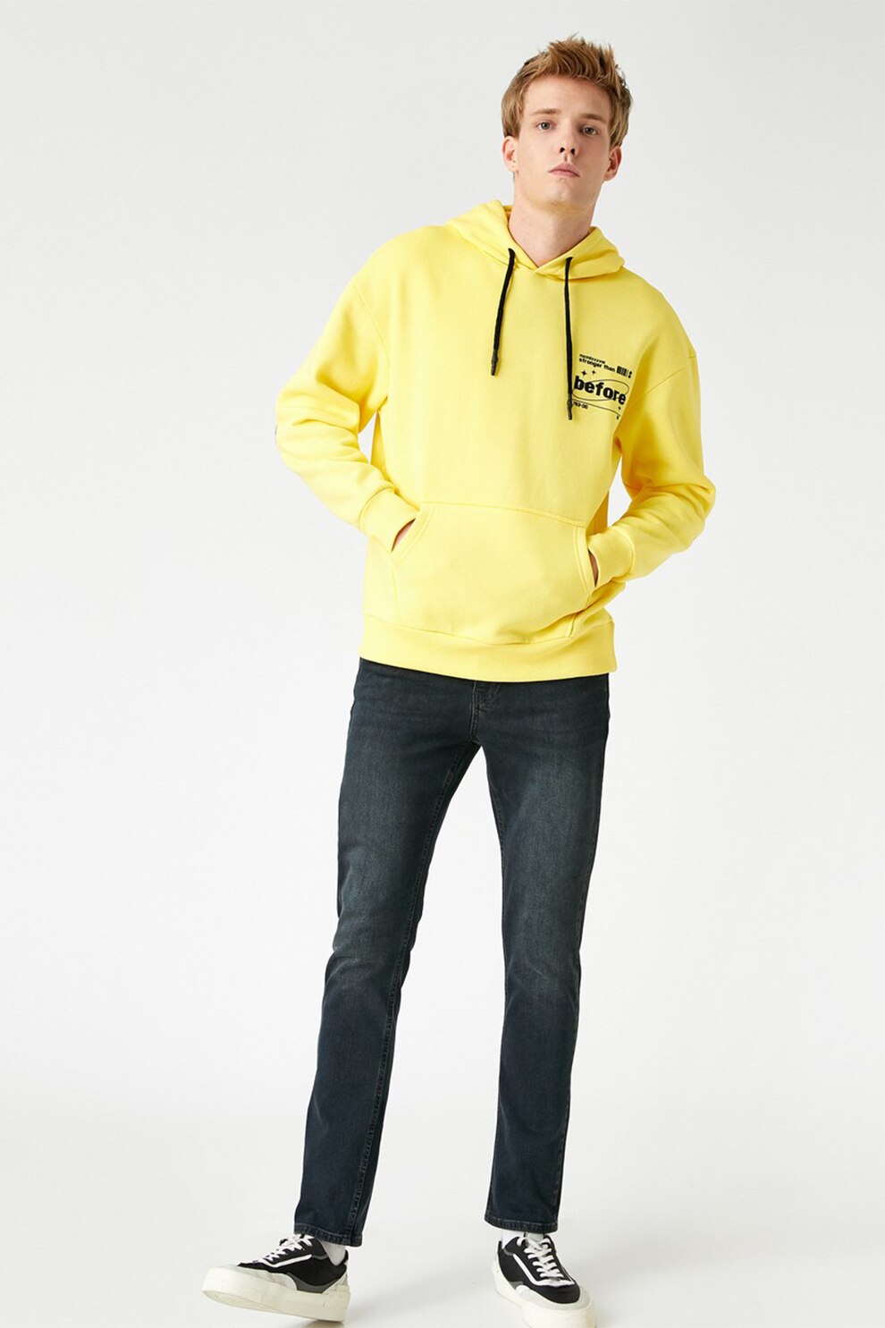 KOTON, Blugi slim fit Brad, Bleumarin inchis