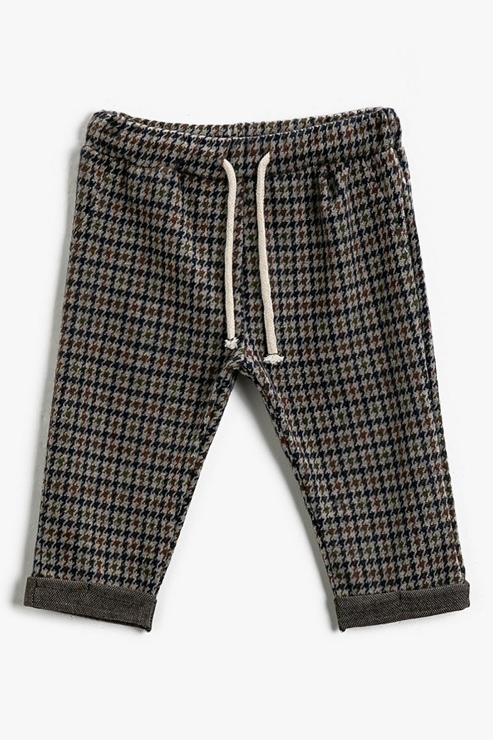 KOTON, Pantaloni sport cu model grafic, Gri inchis/negru