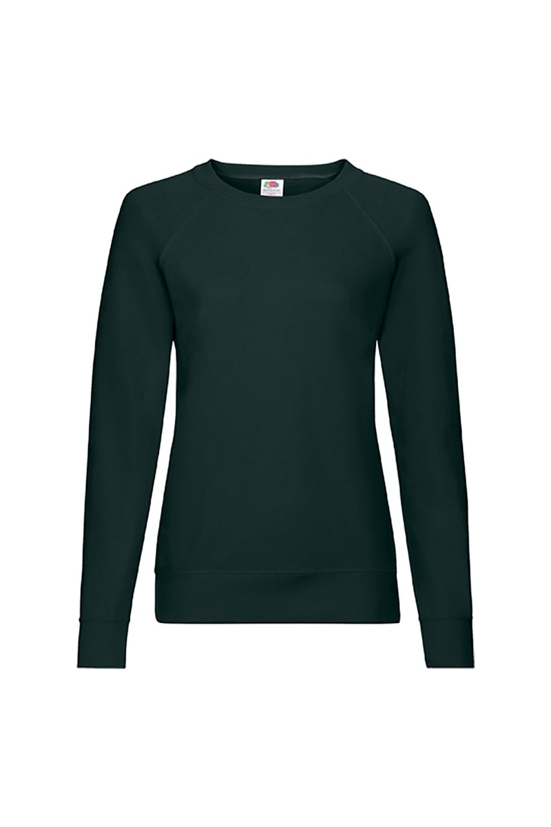 Bluza dama Fruit of the Loom, Bumbac/Poliester, Negru, Negru