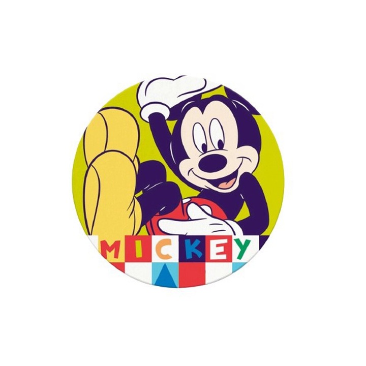 Prosop rotund Mickey Mouse, 150 X 150 CM Multicolor