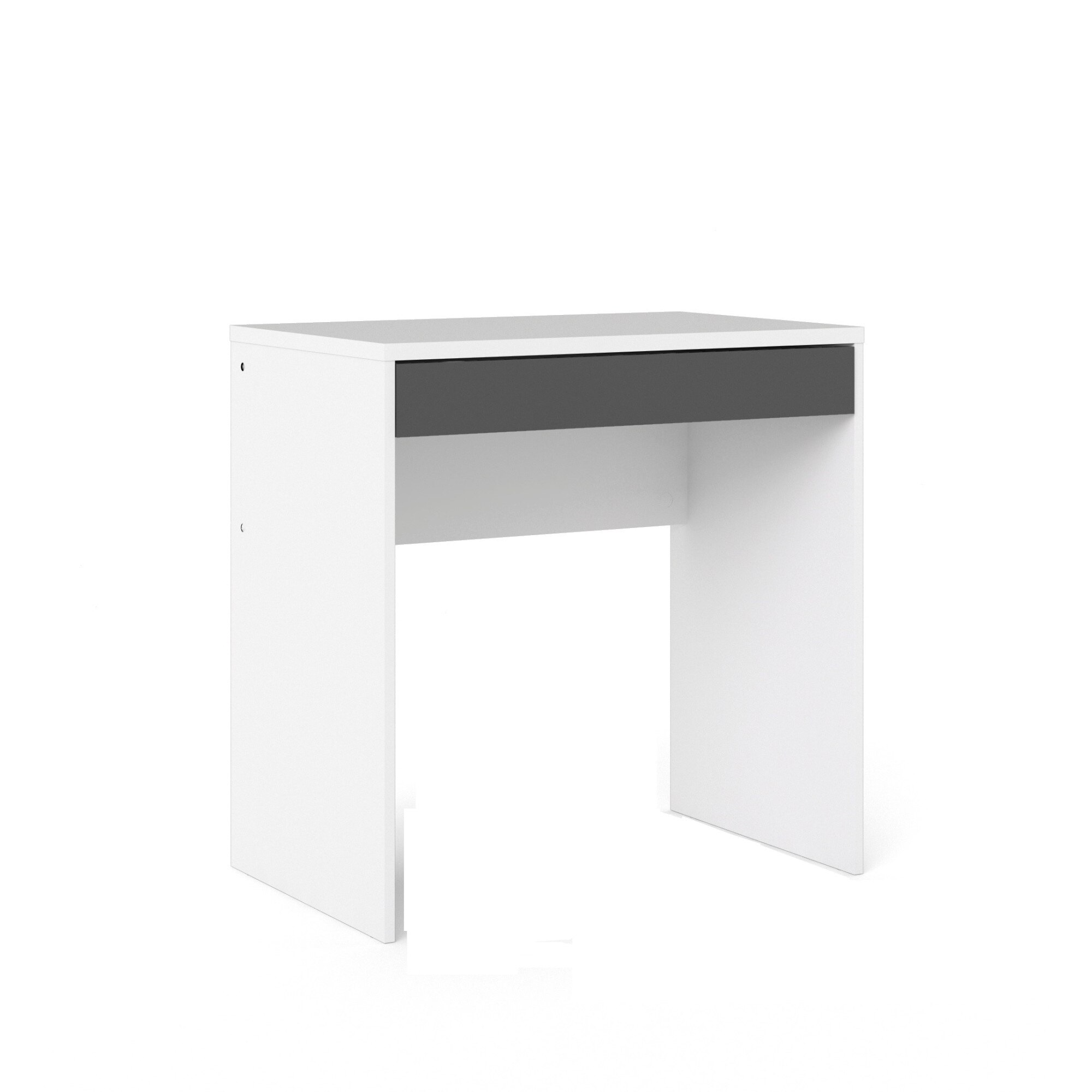 Birou Function Plus, 1 sertar, 77x75x48 cm- alb/gri