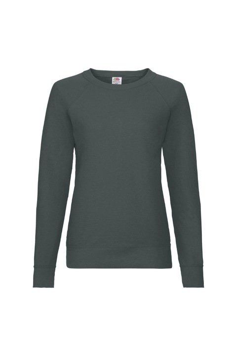 Bluza dama Fruit of the Loom, Bumbac/Poliester, Gri inchis, Gri inchis