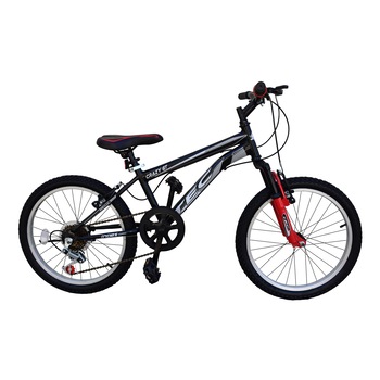 Bicicleta Tec Crazy GT, suspensie fata, culoare negru/rosu, roata 20, cadru otel Bicicleta Tec Crazy GT, suspensie fata, culoare negru/rosu, roata 20, cadru otel
