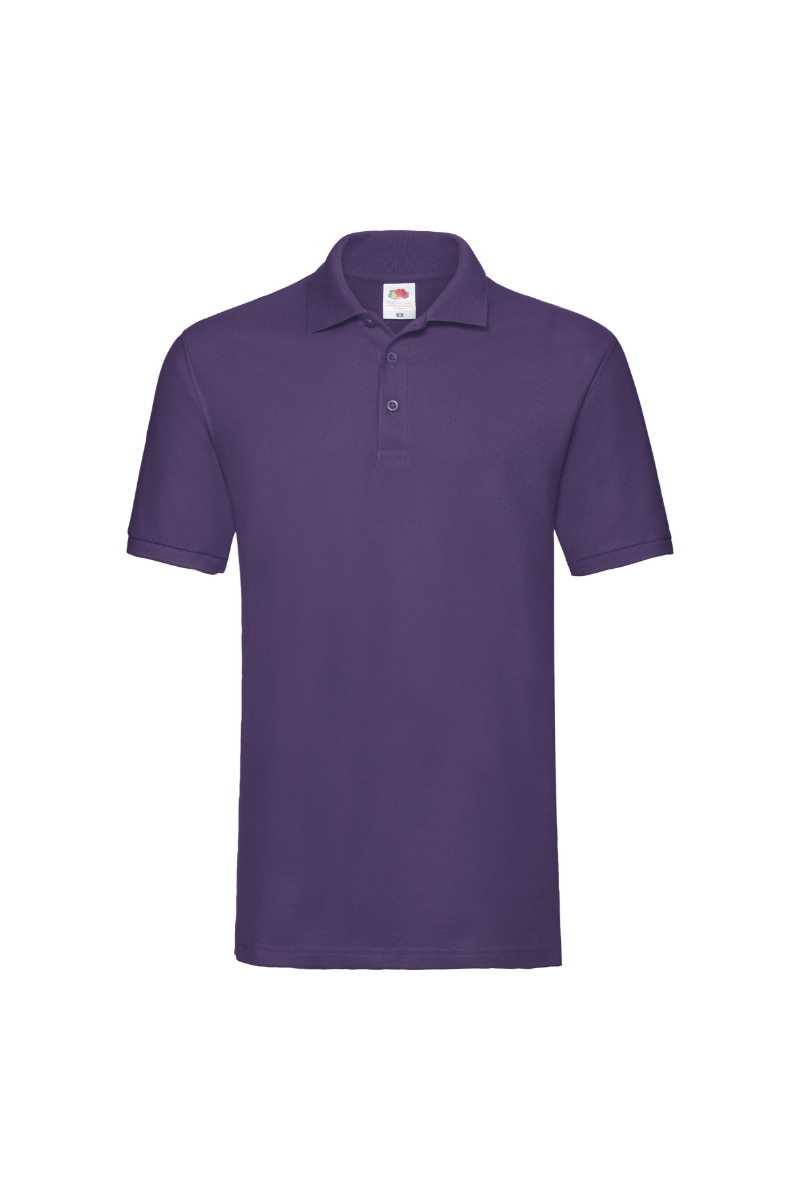 Tricou polo Fruit Of The Loom, Bumbac, Violet, Violet
