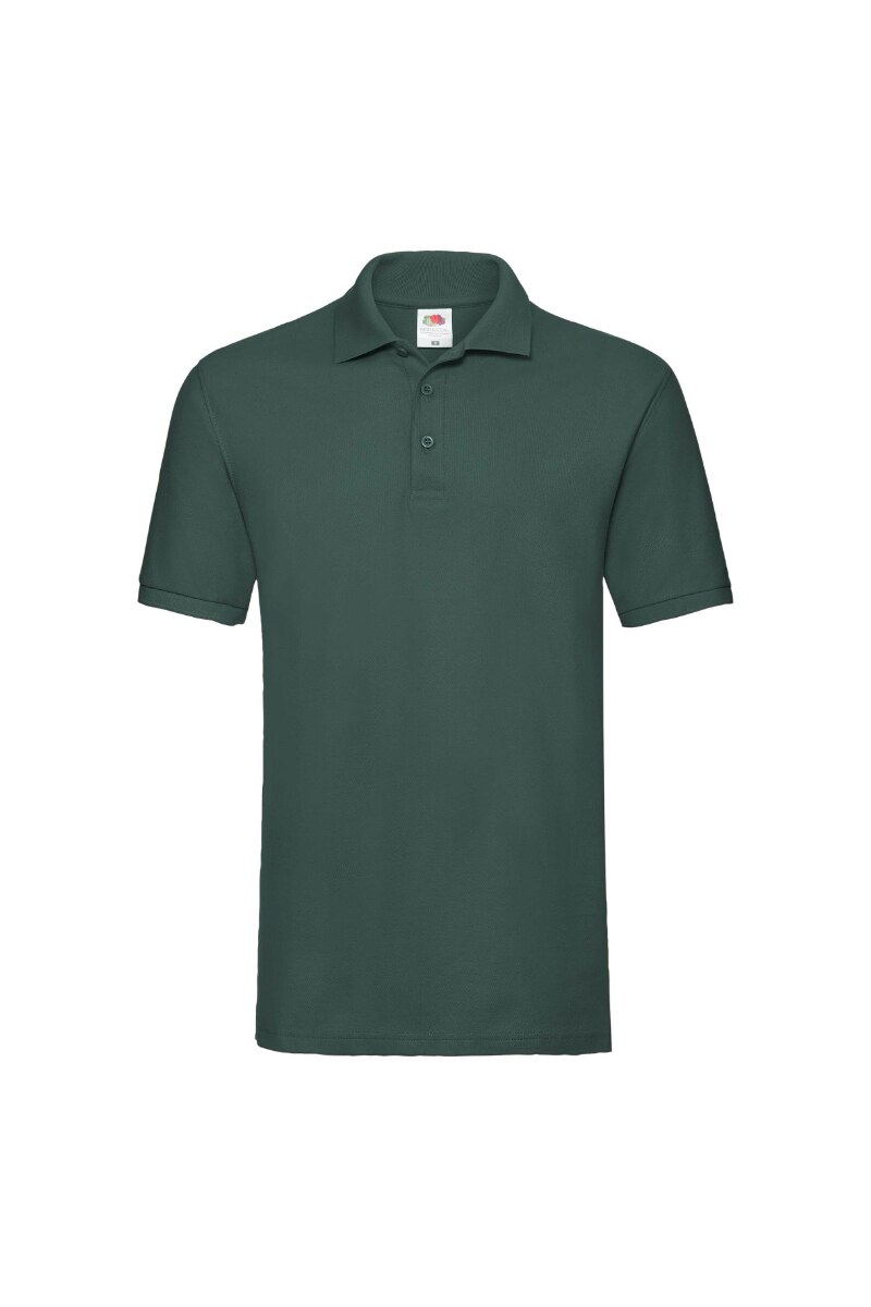Tricou polo Fruit Of The Loom, Bumbac, Verde inchis, Verde inchis