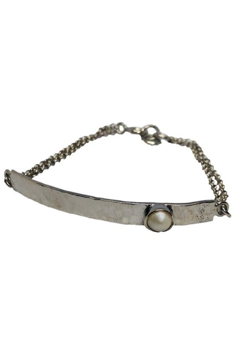 Bratara Handmade, argint 925, cu Perla de cultura, 16cm