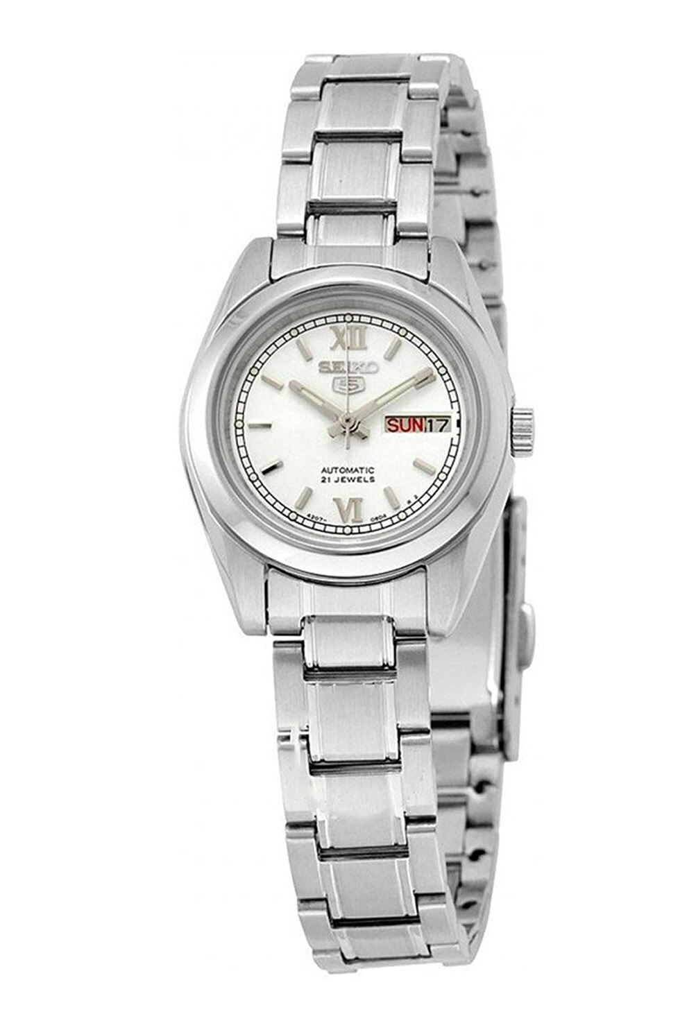 Seiko, Ceas automatic cu bratara metalica, Argintiu