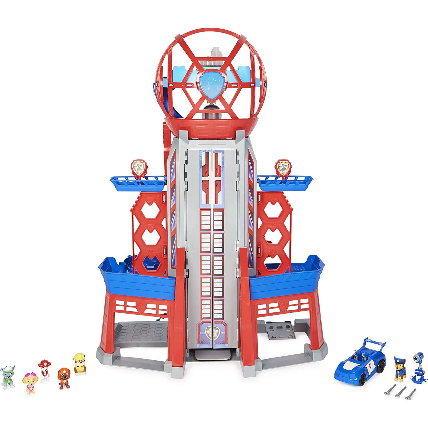 Set de joaca cu 6 Figurine Paw Patrol, Ultimate City Tower, 91 cm