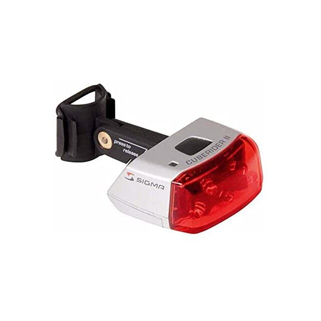 Stop spate Sigma Cuberider II, argintiu/negru, 5 leduri