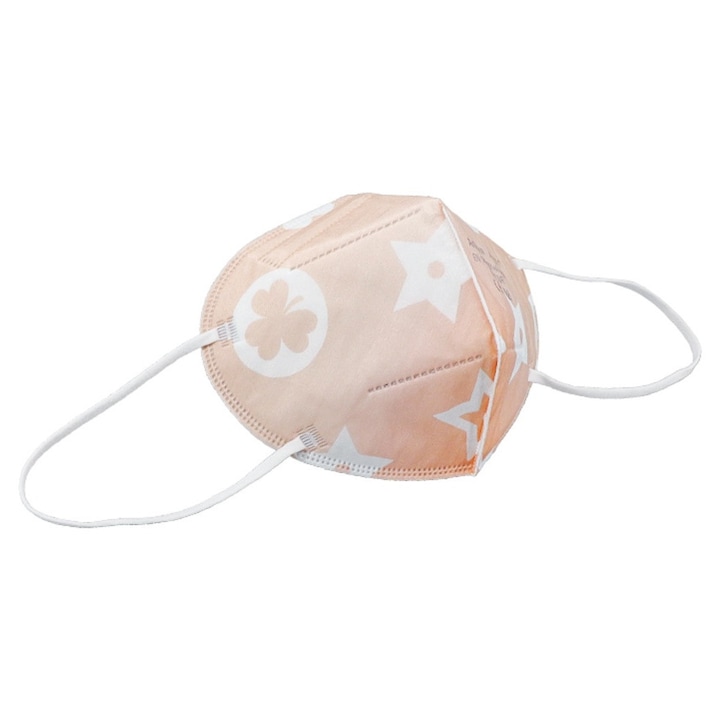 Masca FFP2 Crem, model AD-1001, 5 straturi, Conforma cu CE, ambalata individual