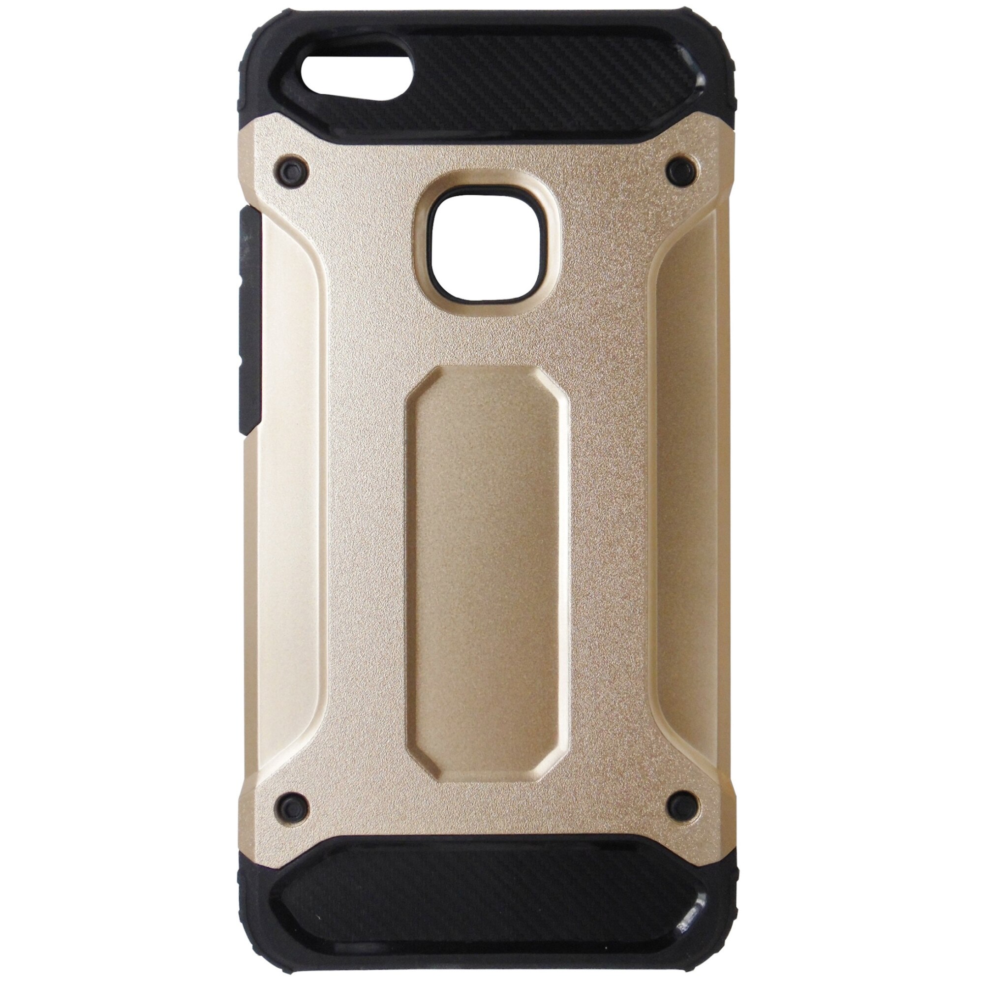 Husa Forcell Armor plastic auriu si silicon negru pentru Huawei P10 Lite