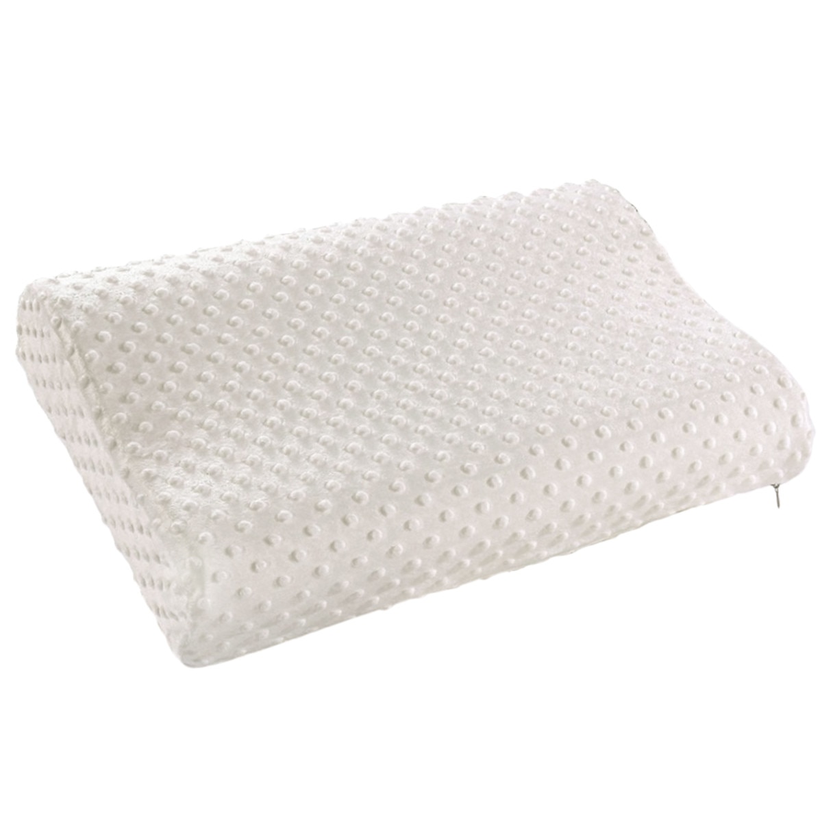 Perna ortopedica, Zola®, husa detasabila, cu memorie, 47.5 x 29 x 6-9 cm, alba