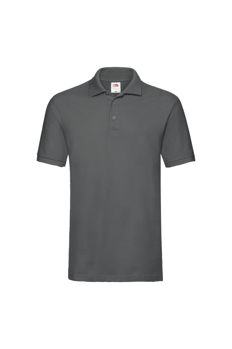 Tricou polo Fruit Of The Loom, Bumbac Gri, Gri