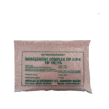 Ingrasamant Universal NPK 16-16-16, granule - 5 kg Ingrasamant Universal NPK 16-16-16, granule - 5 kg