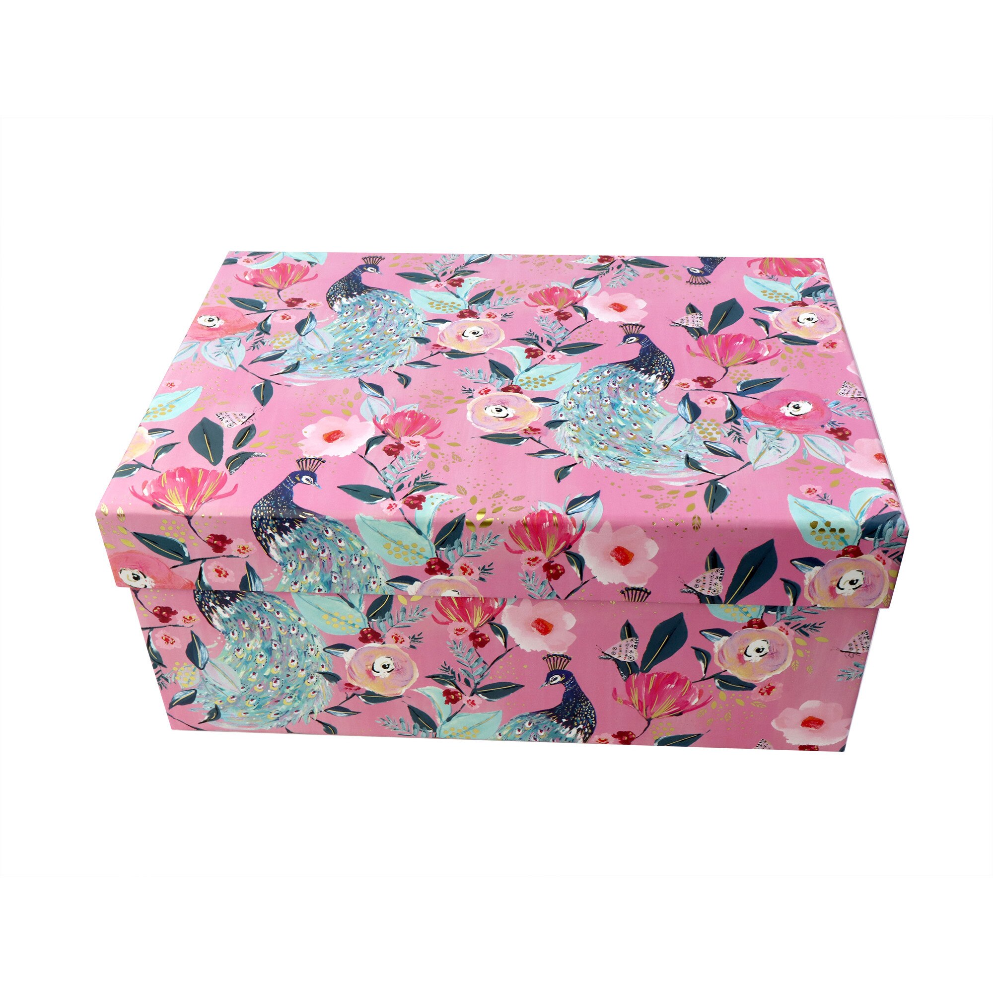 Cutie cadou - Louise Tiler-Pink Floral, large box, Cu model