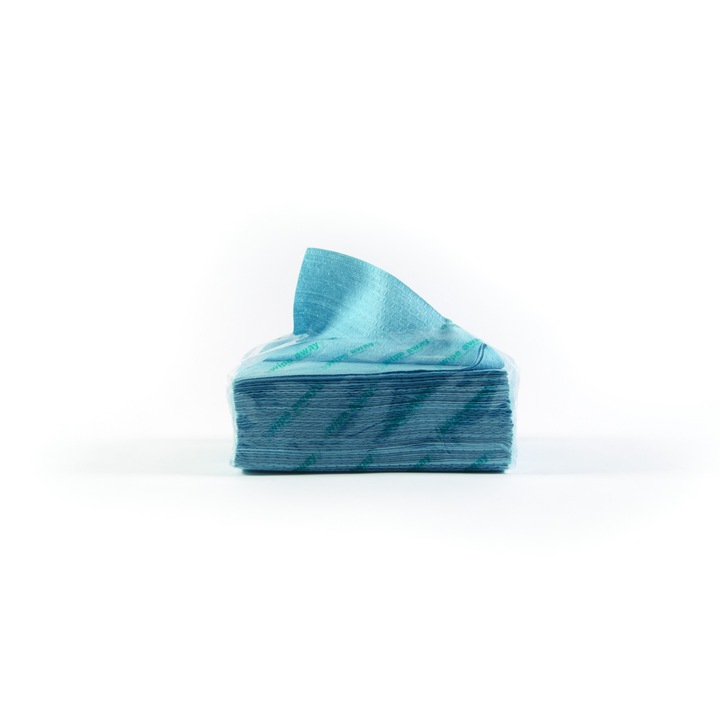 Laveta Celuloza si Polypropilena All Tex 80 BLUE Q fold 38x30 cm/35 buc/set