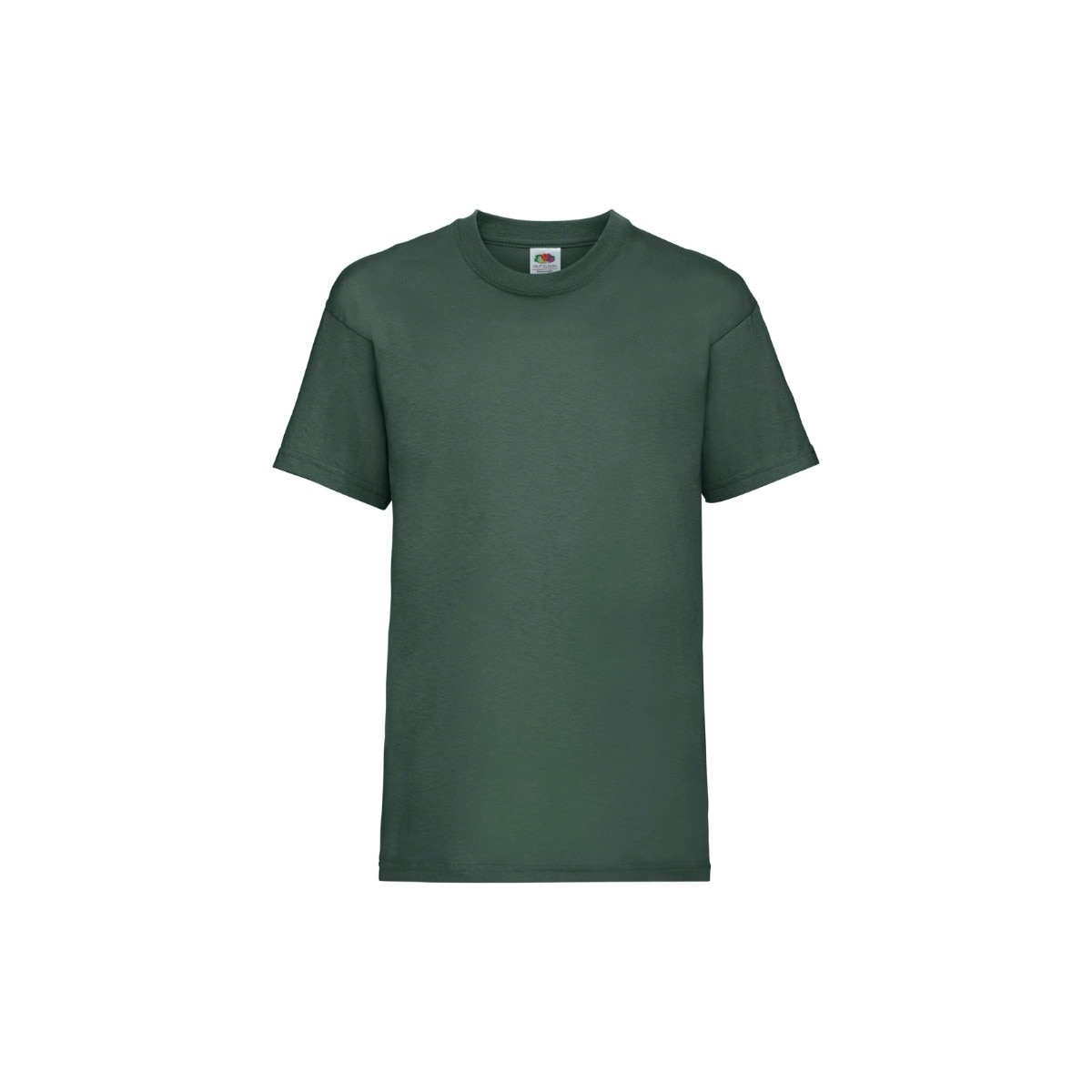 Tricou Fruit of the Loom Valueweight, Bumbac, Verde inchis, 5-6 Ani