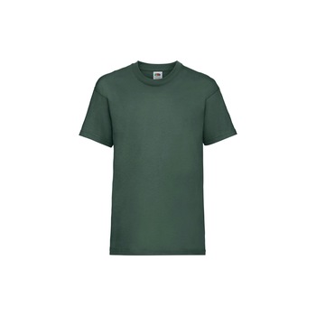 Tricou Fruit of the Loom Valueweight, Bumbac, Verde inchis, 14-15 Ani Tricou Fruit of the Loom Valueweight, Bumbac, Verde inchis, 14-15 Ani