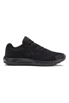 Under Armour, Pantofi de plasa tricotata pentru alergare Micro G Pursuit, Negru Under Armour, Pantofi de plasa tricotata pentru alergare Micro G Pursuit, Negru