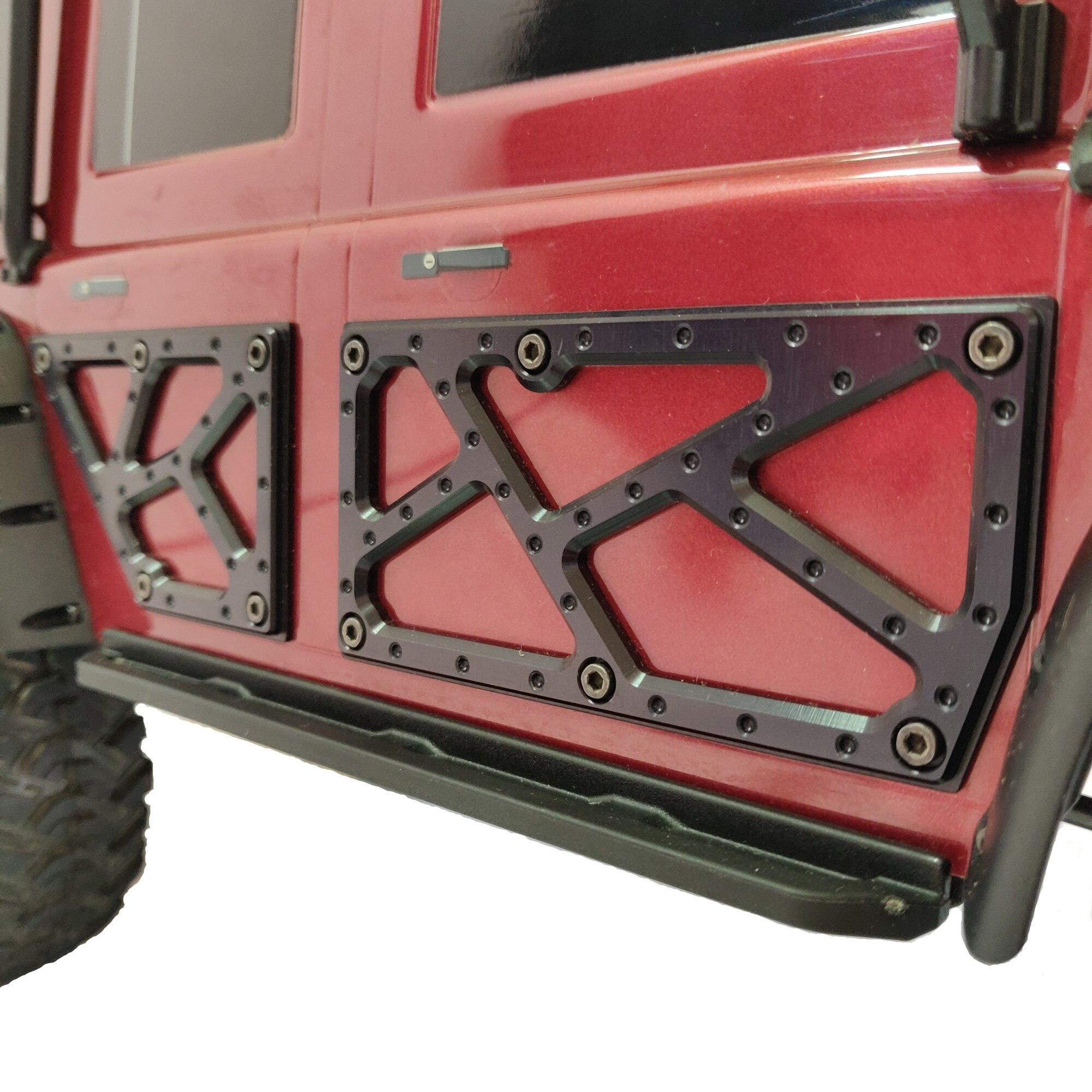 Set panouri caroserie automodele RC, TRX4 Defender, din aluminiu, negru ...