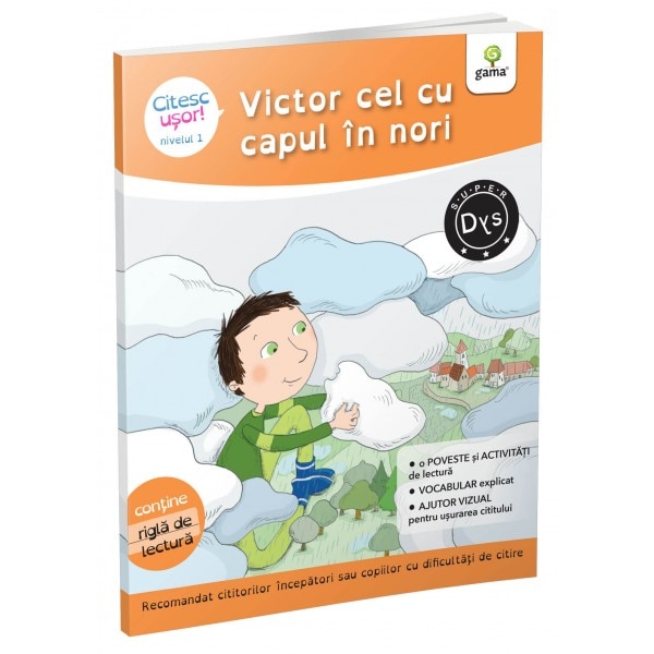 Victor cel cu capul in nori. Citesc usor, Evelyne Barge, Marco Overzee