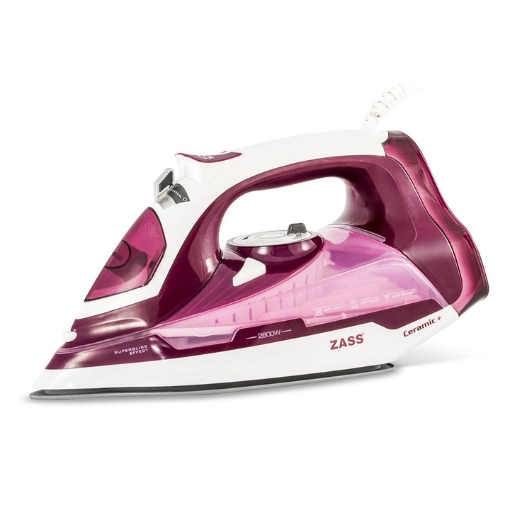 Fier de calcat Zass A 11, 2600W, talpa ceramica, calcare verticala, Jet 150g/min