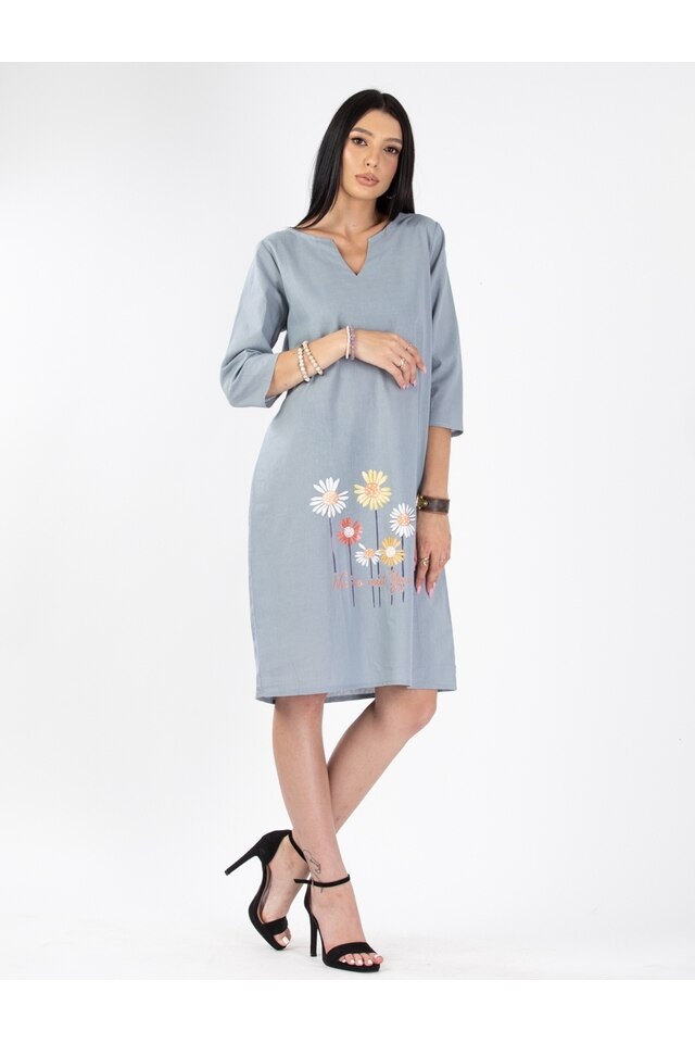 Rochie Dama Kyrie, Gri