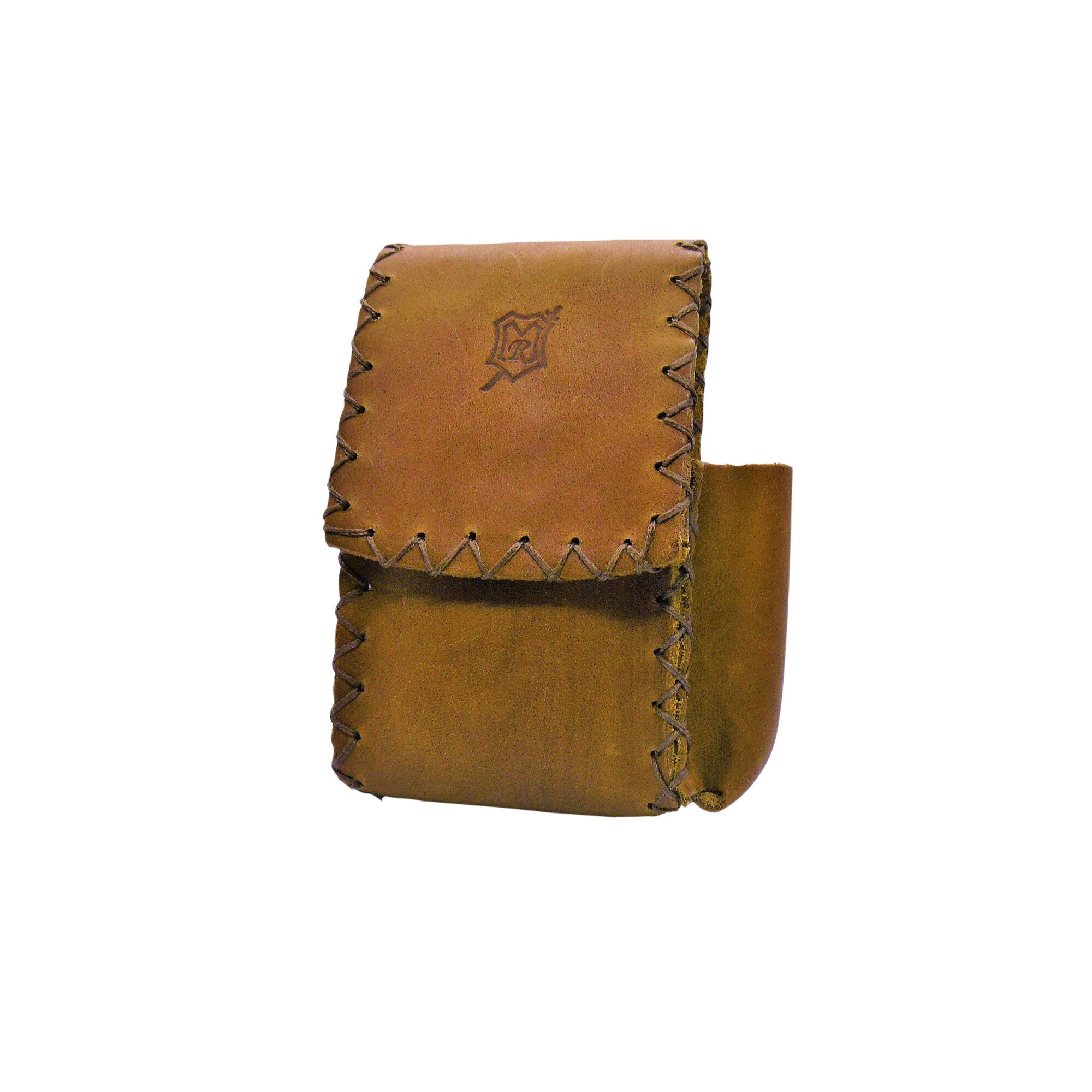 Husa din piele naturala pentru pachetul de tigarete si bricheta Brown 617762