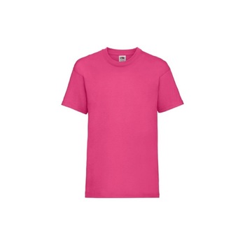 Tricou Fruit of the Loom Valueweight, Bumbac, Fucsia, 12-13 Ani Tricou Fruit of the Loom Valueweight, Bumbac, Fucsia, 12-13 Ani
