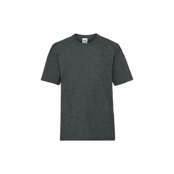 Tricou Fruit of the Loom Valueweight, Bumbac, Gri inchis, 9-11 Ani Tricou Fruit of the Loom Valueweight, Bumbac, Gri inchis, 9-11 Ani