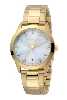 Esprit - Иноксов часовник с кристали, Златист