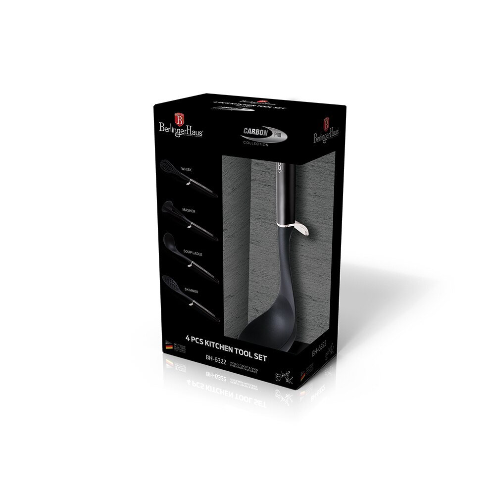 Set ustensile de bucatarie (4 piese) Metallic Line Carbon Pro Edition Berlinger Haus BH 6322