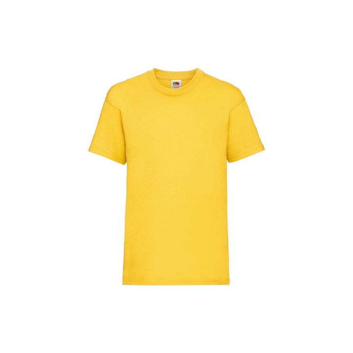 Fruit of the Loom Valueweight póló, pamut, Sötétsárga