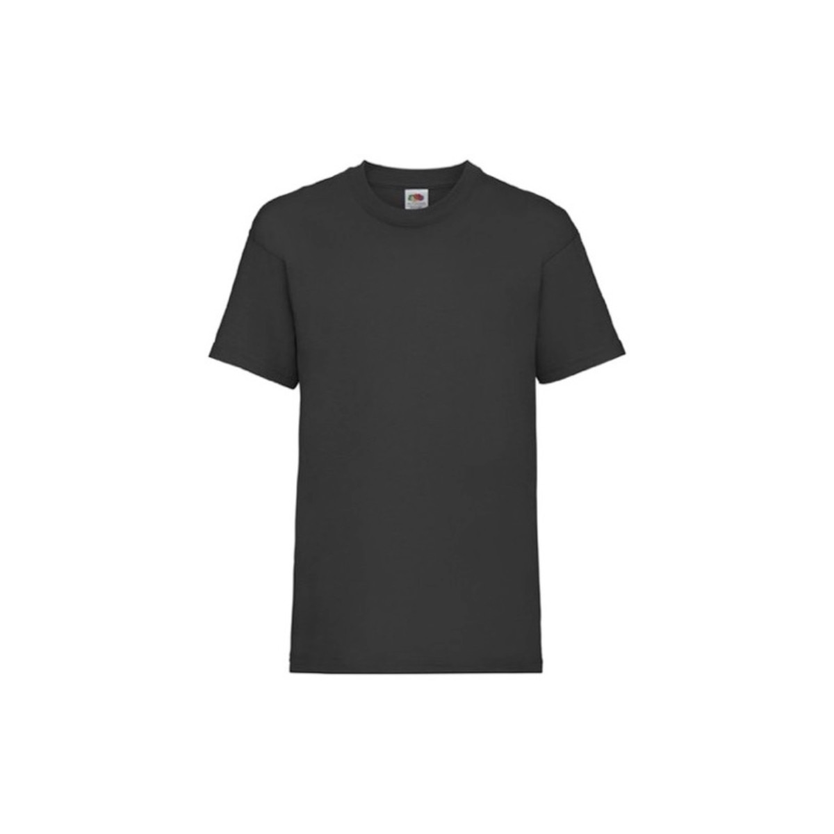 Tricou Fruit of the Loom Valueweight, Bumbac, Negru, 5-6 Ani