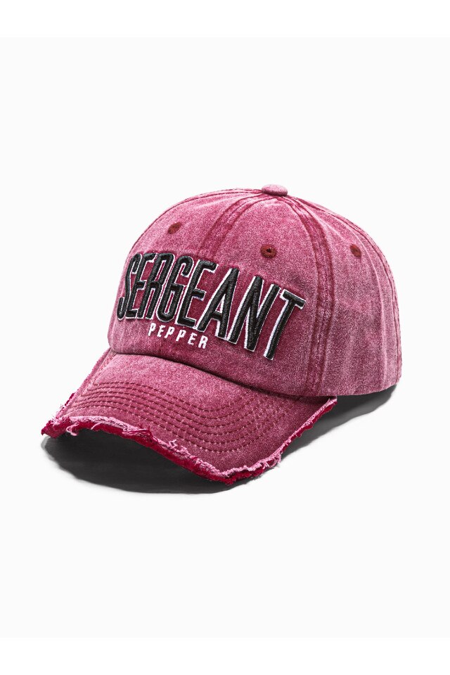 Sapca reglabila pentru barbati, Ombre, H083, Bumbac, 54-59 cm, Rosu